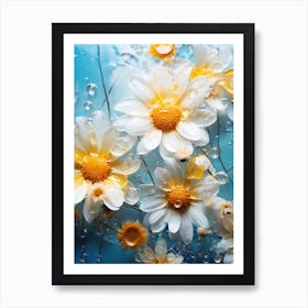 Daisies In Water 1 Art Print