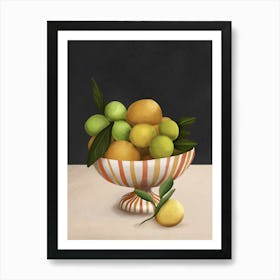 Golden Citrus 2 Art Print