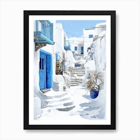 Mykonos Village Art Print