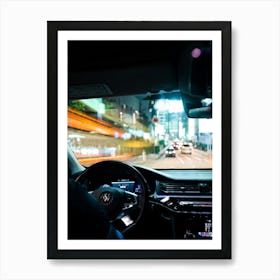 Vehicle View Transportation Drive Car Auto Mirror Vision Driver Street Landscape Traffic (13) Art Print