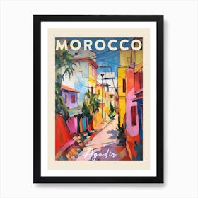 Agadir Morocco 1 Fauvist Painting  Travel Poster Art Print
