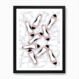 Marble Ballerinas Art Print