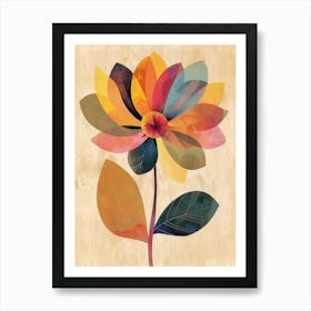 Colorful Flower Canvas Print Art Print