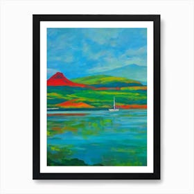 Canaima National Park Venezuela Blue Oil Painting 2  Art Print