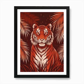 Red Tiger Art Print