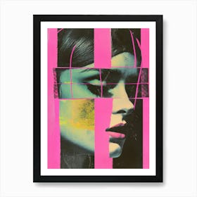 Woman In Pink Art Print