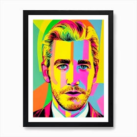 Jake Gyllenhaal Colourful Pop Movies Art Movies Art Print