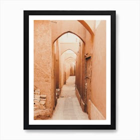 Burnt Orange Alley Art Print