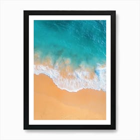 Aerial View Of A Beach 135 Art Print