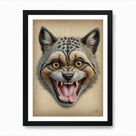 Lynx fuuny Art Print