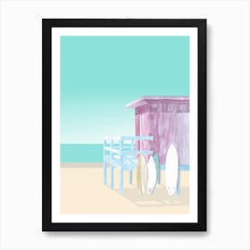 Salt & Surf   Surf Club Art Print