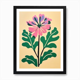 Cut Out Style Flower Art Agapanthus 1 Art Print