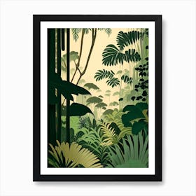 Serene Rainforest Rousseau Inspired Art Print
