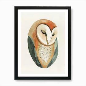 Charming Nursery Kids Animals Owl 4 Art Print