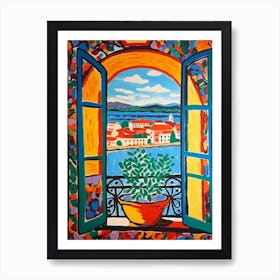 Window Stockholm Sweden In The Style Of Matisse 1 Art Print