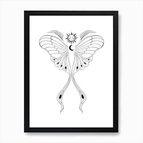 Mystical Butterfly Art Print