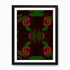 Abstract Roses Art Print