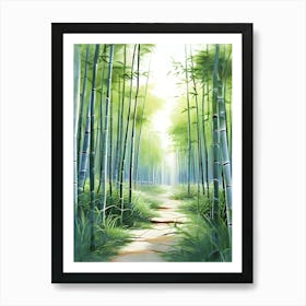 Bamboo Forest Path Art Print