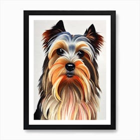 Yorkshire Terrier Watercolour Dog Art Print