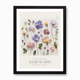 Fleurs Sechees, Dried Flowers Exhibition Poster 27 Art Print