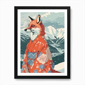 Japanese Fox 5 Art Print