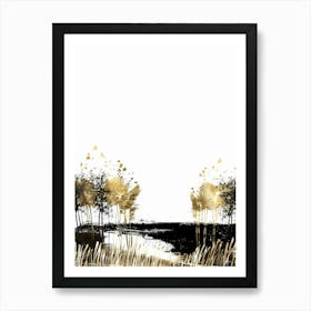 'Golden Trees' Art Print