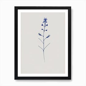 Speedwell Wildflower Simplicity Art Print