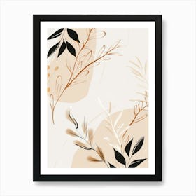 Abstract Floral Pattern 21 Art Print