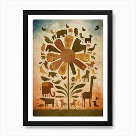 Zoo Animals Art Print