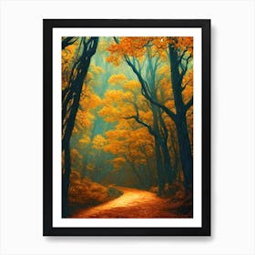 Path Through The Forest 3 Art Print