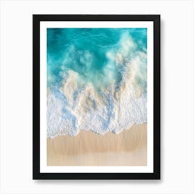 Beach Sand And Water 1 Art Print