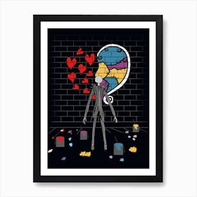 Jack Draw Painting Love 1 Art Print