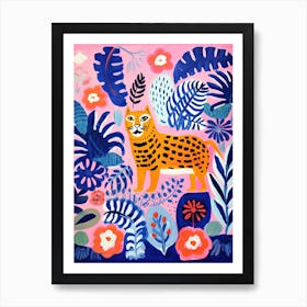 Tiger In The Jungle, Matisse Inspired 3 Art Print