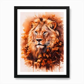 Lion Painting Art Print