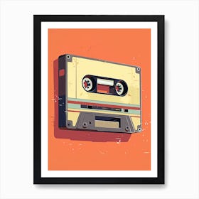 Cassette Tape Wall Art Art Print