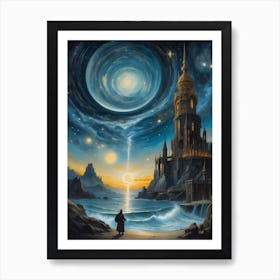 Castle On The Beach Print Art Print