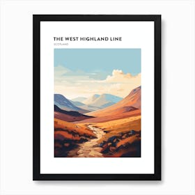 The West Highland Line Scotland 6 Hiking Trail Landscape Poster Art Print