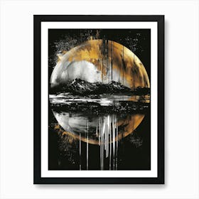 Moon Painting Art Print