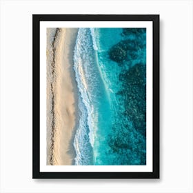 Aerial View Of A Beach 56 Art Print