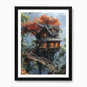 Tree House Art Print