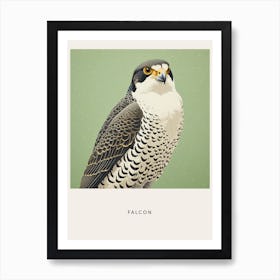 Ohara Koson Inspired Bird Painting Falcon 1 Poster Poster