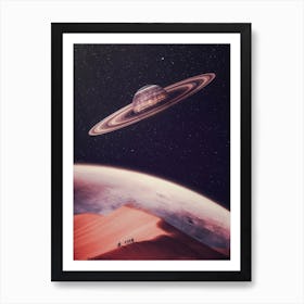 Dune Rings Planet Saturn Art Print