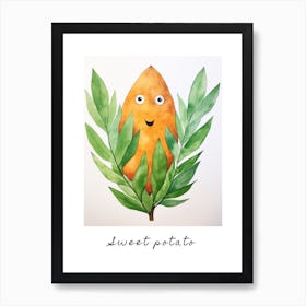 Friendly Kids Sweet Potato Poster Art Print