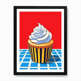 Cupcake With Frosting Pop Art Inspired 3 Art Print