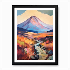 Mount Katahdin Usa 1 Mountain Painting Art Print