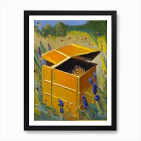 Brood Box With Bees 1 Painting Art Print