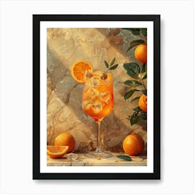 Orange Cocktail 15 Art Print