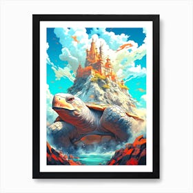 Turtle In A Castle Art Print