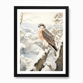 Winter Bird Painting Osprey 2 Art Print