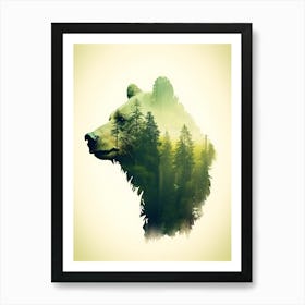 Bear In The Forest 2 Art Print